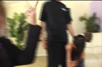 Shy Love Takes Cock To her Pussy and Ass in a Gangbang Image