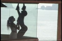 Black and White On the Beach Image