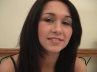 Brunette Cutie Takes a Big Cock in Her Mouth Image