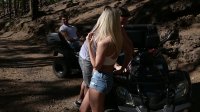 Candee Licious Enjoys a DP Threesome in the Forest Image