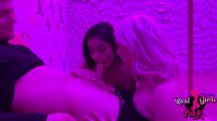 Have You Ever Had A Threesome? Two Strippers Share Big Cock Image