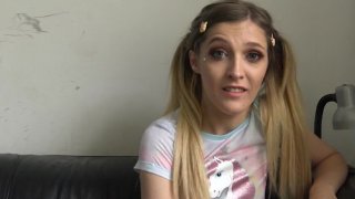 Cute Blonde Teen Tries Some Bondage Image