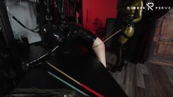 'Mistress Damazonia Gives Rubber A Hard Spanking' screenshot nº 43