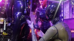 'Perv In The Vacuum Tower With Ava Fetishart Fucking Rubber Part 2' screenshot nº 29