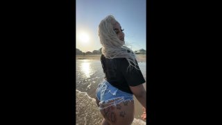Kally XO Gets A Cock In Her Mouth And Cum On Her Ass From A Big Dick Dude