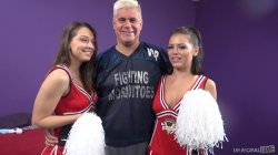Captura de 'Cheerleader Threesome - Adriana Chechik & Sara Luv' nº 35