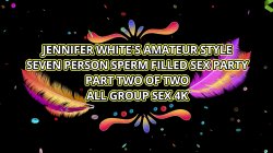 'Jennifer White Amateur-Style Seven-Person Sperm-Filled Sex Party' screenshot nº 1