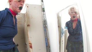 Jamey Janes and Kelly Surfer Have Lesbian Sex in the Locker Room