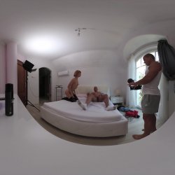 'Dolly Dyson VR Behind The Scenes Part One Porno Dan - Wild Rimming Redhead Squirting Multiple Times from Anal Dickdown' screenshot nº 19