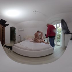 'Dolly Dyson VR Behind The Scenes Part Two Porno Dan - Heating Ginger Gushes When DP & Anal Fucked by Cuckold's Best Friends' screenshot nº 113