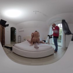 'Dolly Dyson VR Behind The Scenes Part Two Porno Dan - Heating Ginger Gushes When DP & Anal Fucked by Cuckold's Best Friends' screenshot nº 139