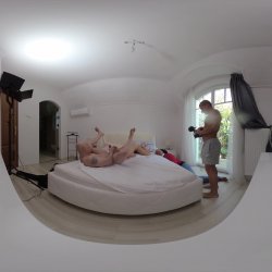 'Dolly Dyson VR Behind The Scenes Part Two Porno Dan - Heating Ginger Gushes When DP & Anal Fucked by Cuckold's Best Friends' screenshot nº 36