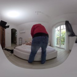 'Dolly Dyson VR Behind The Scenes Part Two Porno Dan - Heating Ginger Gushes When DP & Anal Fucked by Cuckold's Best Friends' screenshot nº 84