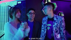 Captura de 'Nerdy Guy Wins Pick-up Game Show and Fucks Cute Brunette Ranako' nº 89