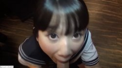 Captura de 'A Beautiful Black Haired College Girl Cosplaying in a School Uniform' nº 22