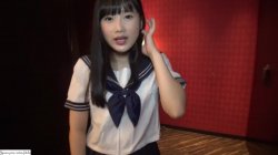 Captura de 'A Beautiful Black Haired College Girl Cosplaying in a School Uniform' nº 25