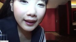 Captura de 'A Beautiful Black Haired College Girl Cosplaying in a School Uniform' nº 51
