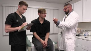 Cole Church, Darron Bluu & Marco Napoli in Doctor Tapes 8 for Bareback Network - clip