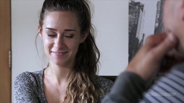 Blindfolded Beauty Cassidy Klein Takes Two Men at One Time