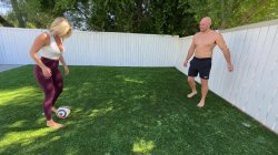 Captura de 'Sexy Soccer MILF Comes Over to Play with Neighbor's Balls and Cock' nº 1