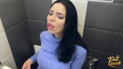 'Kira Queen Sucks Her New Friend's Cock In The Restroom!' screenshot nº 72
