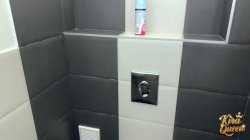 'Kira Queen Sucks Her New Friend's Cock In The Restroom!' screenshot nº 75