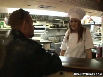 Sexy Chef Gets Nailed by a Hung Stud in the Kitchen Screenshot