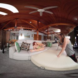 'BTS Ass Worship With Redhead British Milf - VR Voyeur View' screenshot nº 9