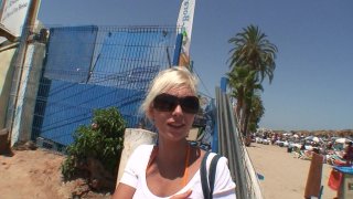 Crystal and Andrea Moranty Have Sex on the Beach in Ibiza