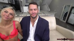Captura de 'Charmer Dan Damage's Hairy Chest Gets Lubed By Beauty Chloe Temple!' nº 5