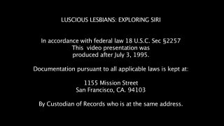 Luscious Lesbians: Exploring Siri - Szene1 - 1
