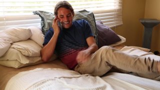 Blonde Babes Get It On and Have a Threesome with a Young Stud