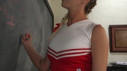 'TS Seduction - Slutty Cheerleader Bribes Tutor With An Athletic Assfucking' screenshot nº 67