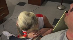 'TS Seduction - Slutty Cheerleader Bribes Tutor With An Athletic Assfucking' screenshot nº 82