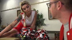 'TS Seduction - Slutty Cheerleader Bribes Tutor With An Athletic Assfucking' screenshot nº 33