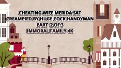 'Cheating Wife Merida Sat Gets Creampied by The Huge Cock Handyman' screenshot nº 1