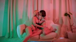 'Savage Wet Heat Lesbian Fingering & Licking Frenzy' screenshot nº 1