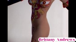 Captura de 'Brittany Andrews Full Nude Body Paint Elegant Kinky Sexy Display!' nº 20