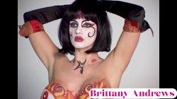 Captura de 'Brittany Andrews Full Nude Body Paint Elegant Kinky Sexy Display!' nº 28