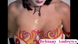 Captura de 'Brittany Andrews Full Nude Body Paint Elegant Kinky Sexy Display!' nº 32