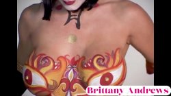 Captura de 'Brittany Andrews Full Nude Body Paint Elegant Kinky Sexy Display!' nº 36