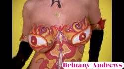 Captura de 'Brittany Andrews Full Nude Body Paint Elegant Kinky Sexy Display!' nº 43