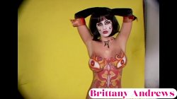 Captura de 'Brittany Andrews Full Nude Body Paint Elegant Kinky Sexy Display!' nº 45