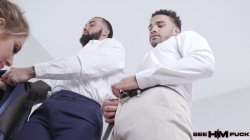'Muscular Studs Tony Hallelujah And James Angel Fuck MILF Lolly Dames!' screenshot nº 7