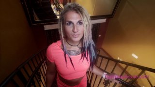 White Tgirl Interracial Showcase - Escena1 - 1