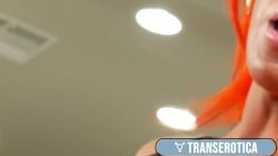 Captura de 'Busty Redhead Trans Aspen Brooks Masturbates And Cums Solo' nº 5