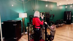 'Davina Dust and Lucy Put Perv in the Hanging Cage' screenshot nº 8