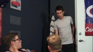 Blake Mitchell, Evan Parker & Noah White in Triple Twink for Helix Studios - clip
