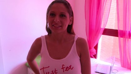 Curvy Teen Allison Star Deep Throats a Massive Cock Before it Explodes Cum