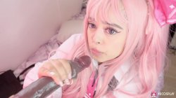 Captura de 'Cute Jennie Gives Herself A Mouthpie With A Cumming Dildo' nº 53